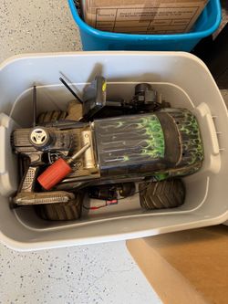 RC gas truck and Small battery RC car