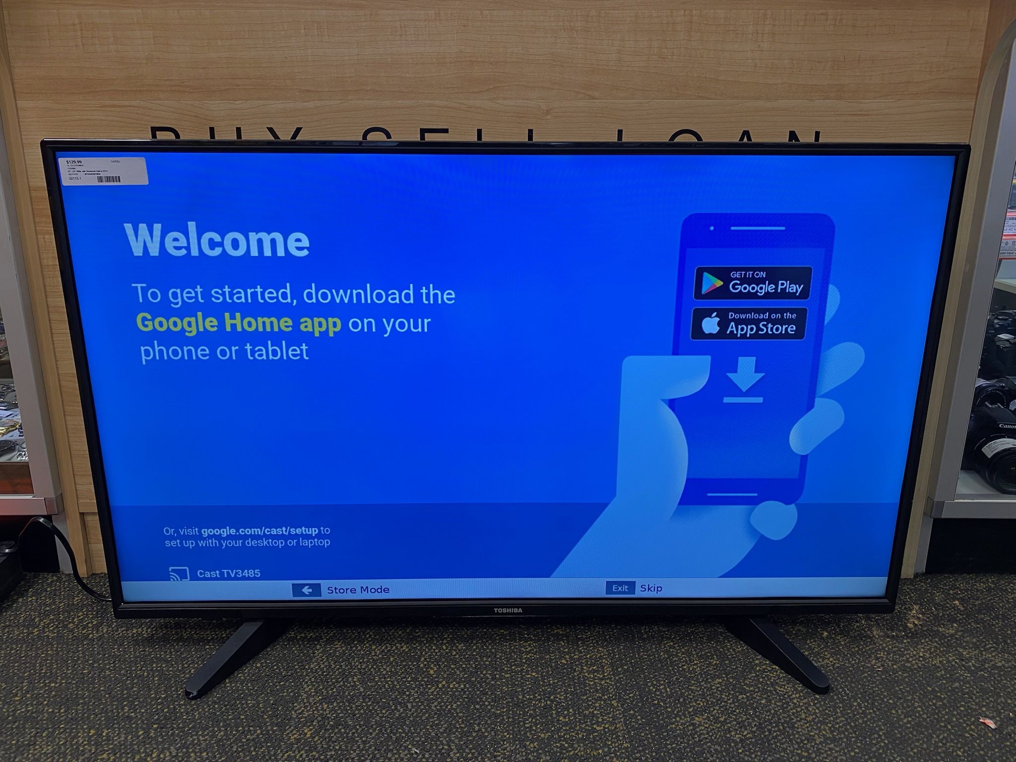 TOSHIBA 43L511U18 43" LED 1080p with Chromecast Built-in HDTV