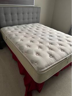 Queen Mattress Box Spring and Frame