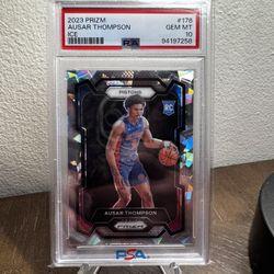 2023 PRIZM AUSAR THOMPSON ICE #178 GEM MT 10 (contact info removed)8