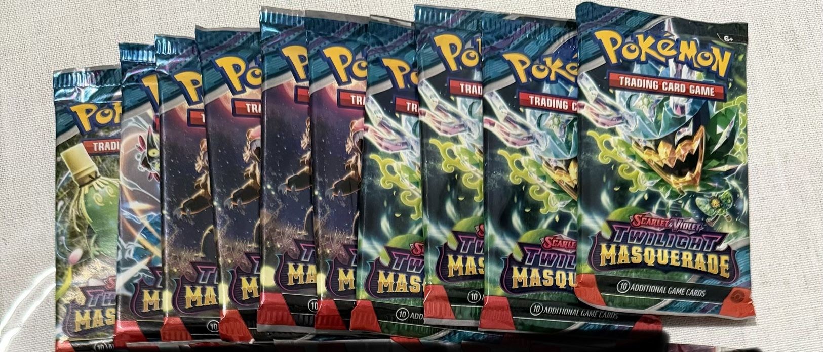 10 Pokemon Twilight Masquerade Packs