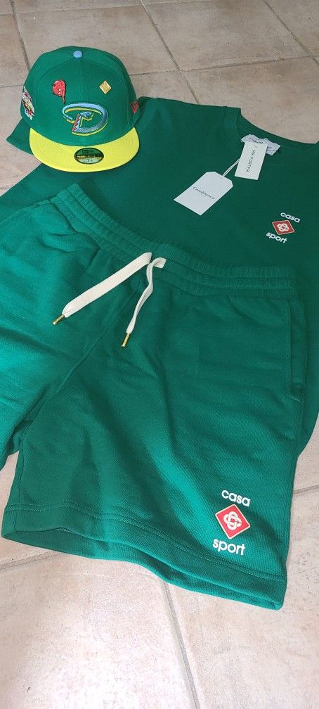 Casa Blanca Short Set XL & New Era Fitted 7 5/8