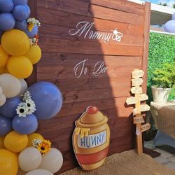 Wooden Backdrop For R.E.N.T 