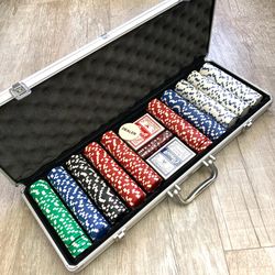 Poker Chip Set in Aluminum Carrying Case