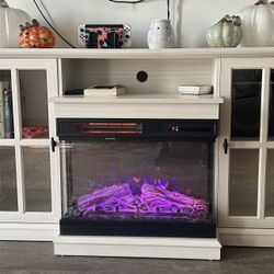 Tv Stand/ Fireplace Entertainment Center/ TV Console Storage