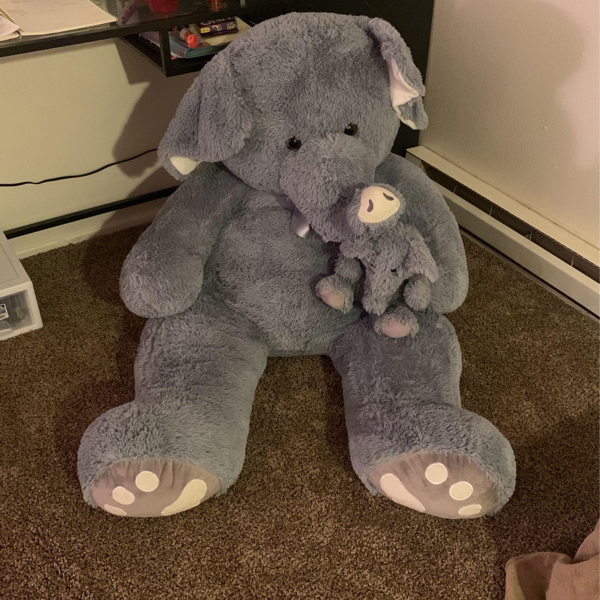 Large elephant stuffed animal