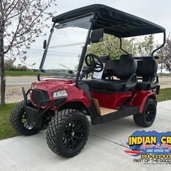 2025 Edge Lux F4 Red Golf Cart
