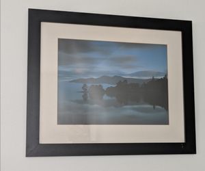 Framed (Black Wooden) Matted Artwork Print 22" x 28" - Derwent  Water by Pete Seaward