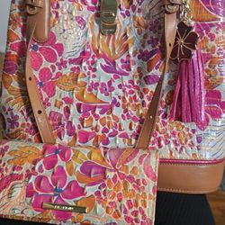 Brahmin Set Wallet And Handbag 