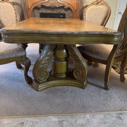 Havertys Furniture Set-dining Table With Chairs, China Cabinet, Fireplace, Entertainment Center, Coffee Table And End Table