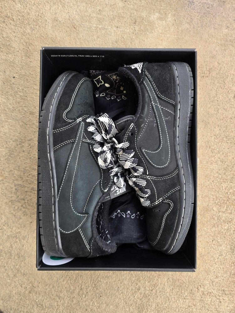 Jordan 1 Low Travis Scott Black Phantom