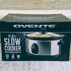 NEW: Ovente 3.5L Slow Cooker w/Tempered Lid