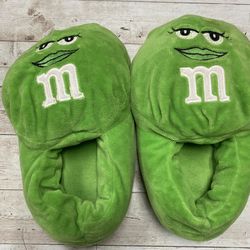 Green M&M Slippers