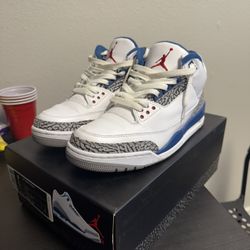 Jordan True Blue 3s 