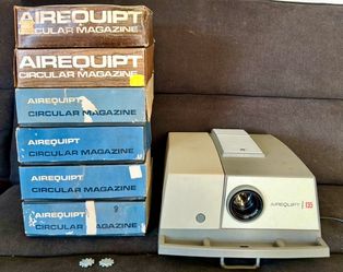 Airequipt 135 Slide Projector with Circular Magazines