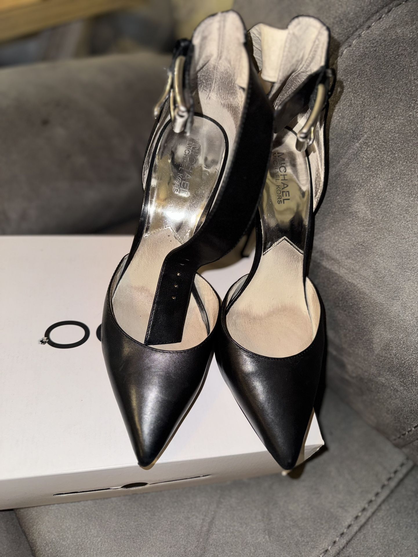Michael Kors Black Ankle Strap Pumps