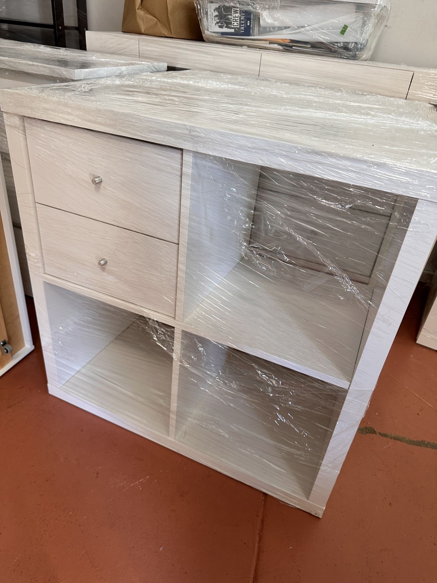 3 2x2 White Storage Cube Shelves 