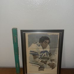 Dallas Cowboys Tony Dorset Magazine Print Ad Frame 