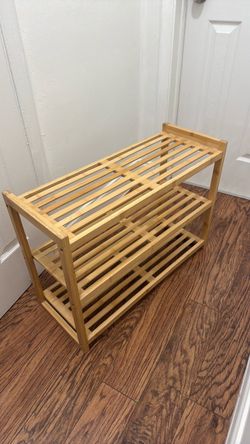 Bamboo shoe rack