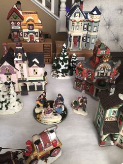 Christmas Village Collection with Buildings and Figurines