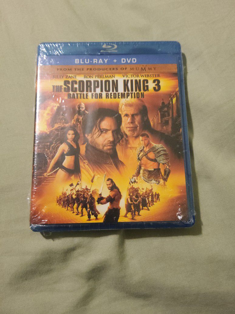 THE SCORPION KING 3 BATTLE FOR REDEMPTION BLU-RAY NEW FROM PRODUCERS OF MUMMY !