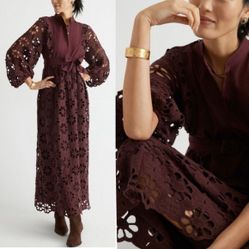 TUCKERNUCK MERLOT  Lace Calliope Dress