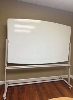 Large Rolling Double-Sided Whiteboard on Wheels - Commercial Grade