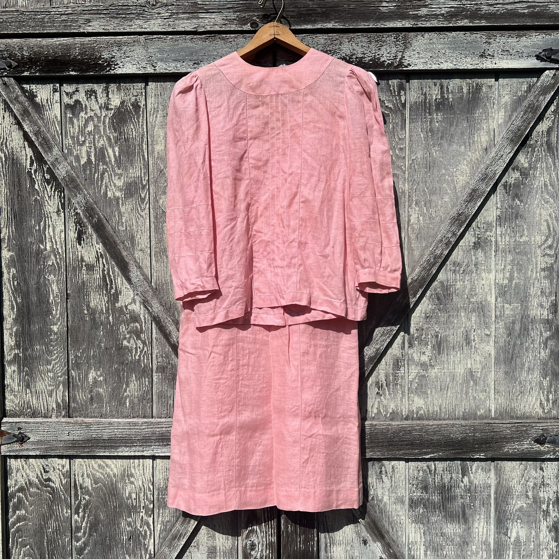 Vintage Linen Skirt Set