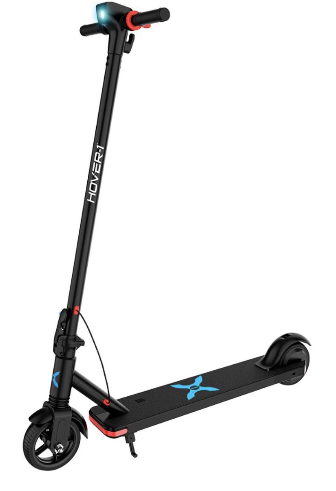 Hover-1 - Highlander Foldable Electric Scooter w/9 mi Max Operating Range & 15 mph Max Speed - Black