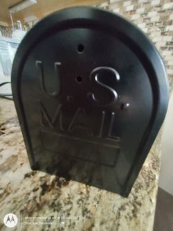 Black US Mailbox Large NEW