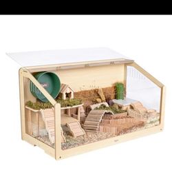 Wooden Hamster Cage 