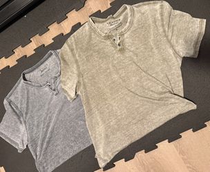Lucky Brand Venice Burnout Notch Neck Tee Men’s Medium