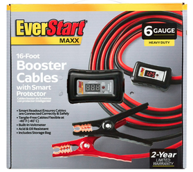 EverStart Maxx 16-Foot 6-Gauge Heavy Duty Booster Cables with Smart Protector