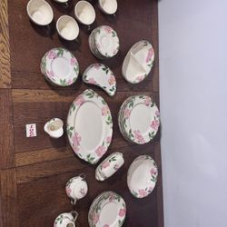 Franciscan Desert Rose 5Pc Set 1958/ 1963 All Same Stamp On Bottoms,Vintage Rare