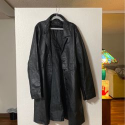 Leather Long Jacket
