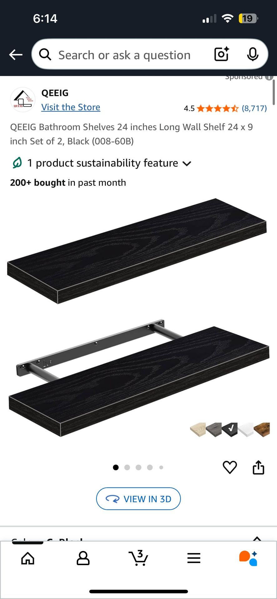 Shelves 24 inches Long