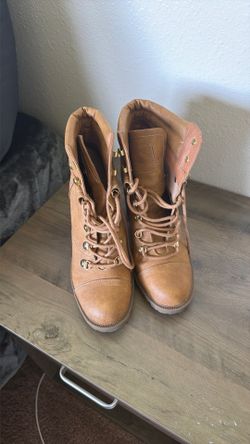 Brown booties