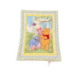 Disney Winnie The Pooh Piglet Eeyore Butterfly Baby Comforter Blanket