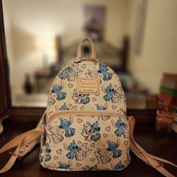 Stitch And Angel Disney Loungefly Mini Backpack 