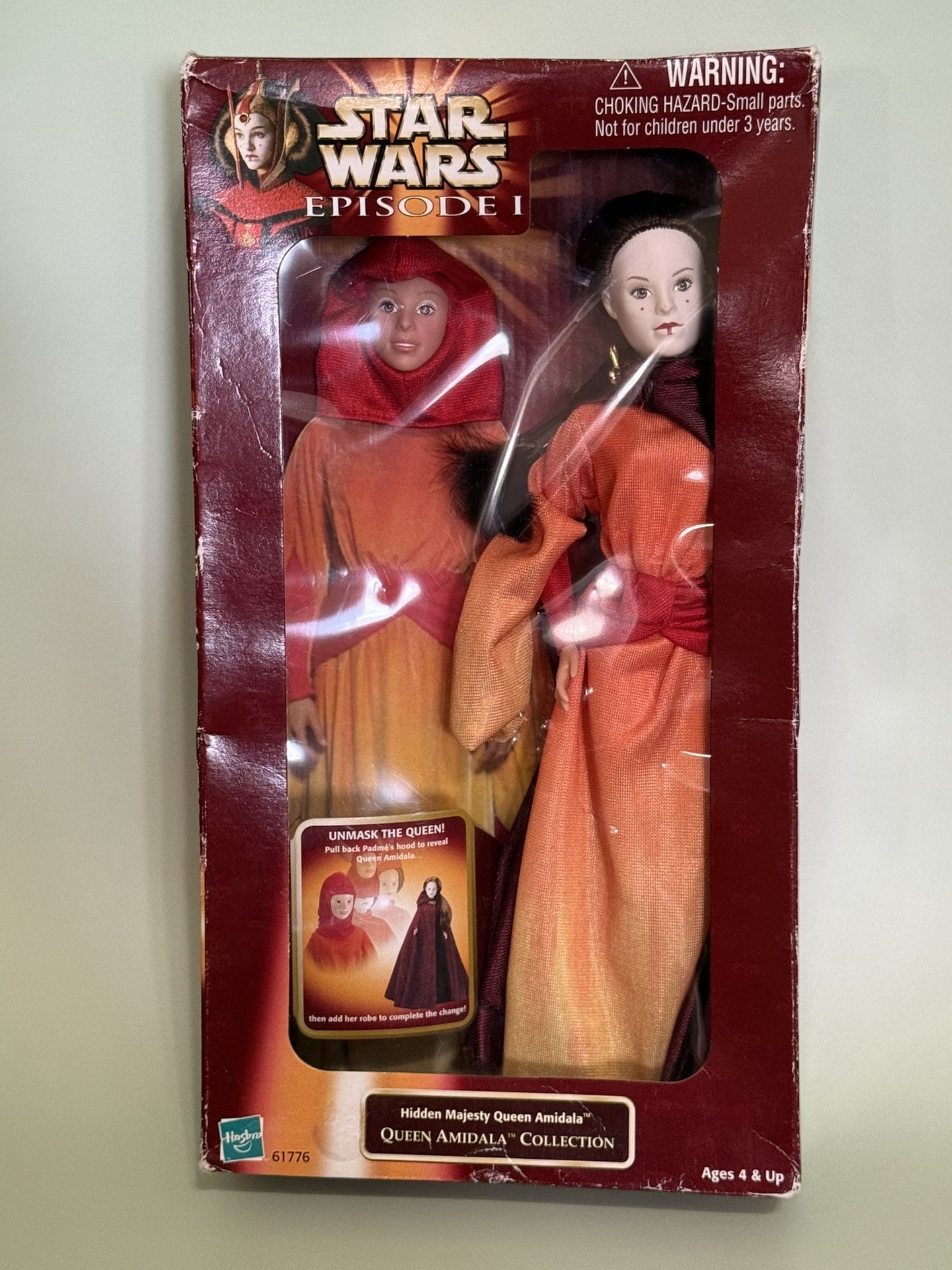 1998 Star Wars Episode 1. Hidden Majesty Queen Amidala. Original Box Unopened.