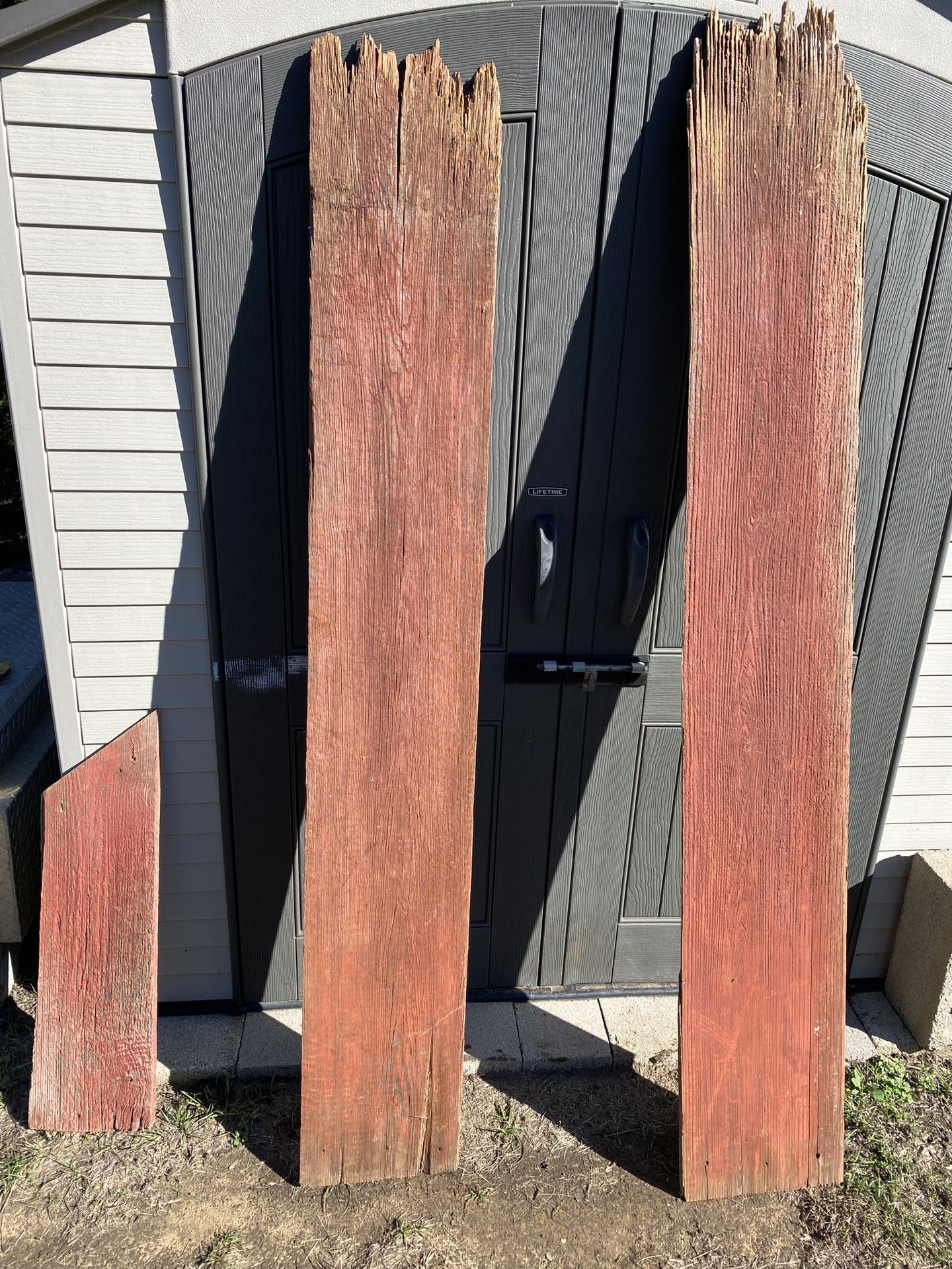 1890 and 1905 Barn Red Solid Wood From Mansfield barn 3 Pieces