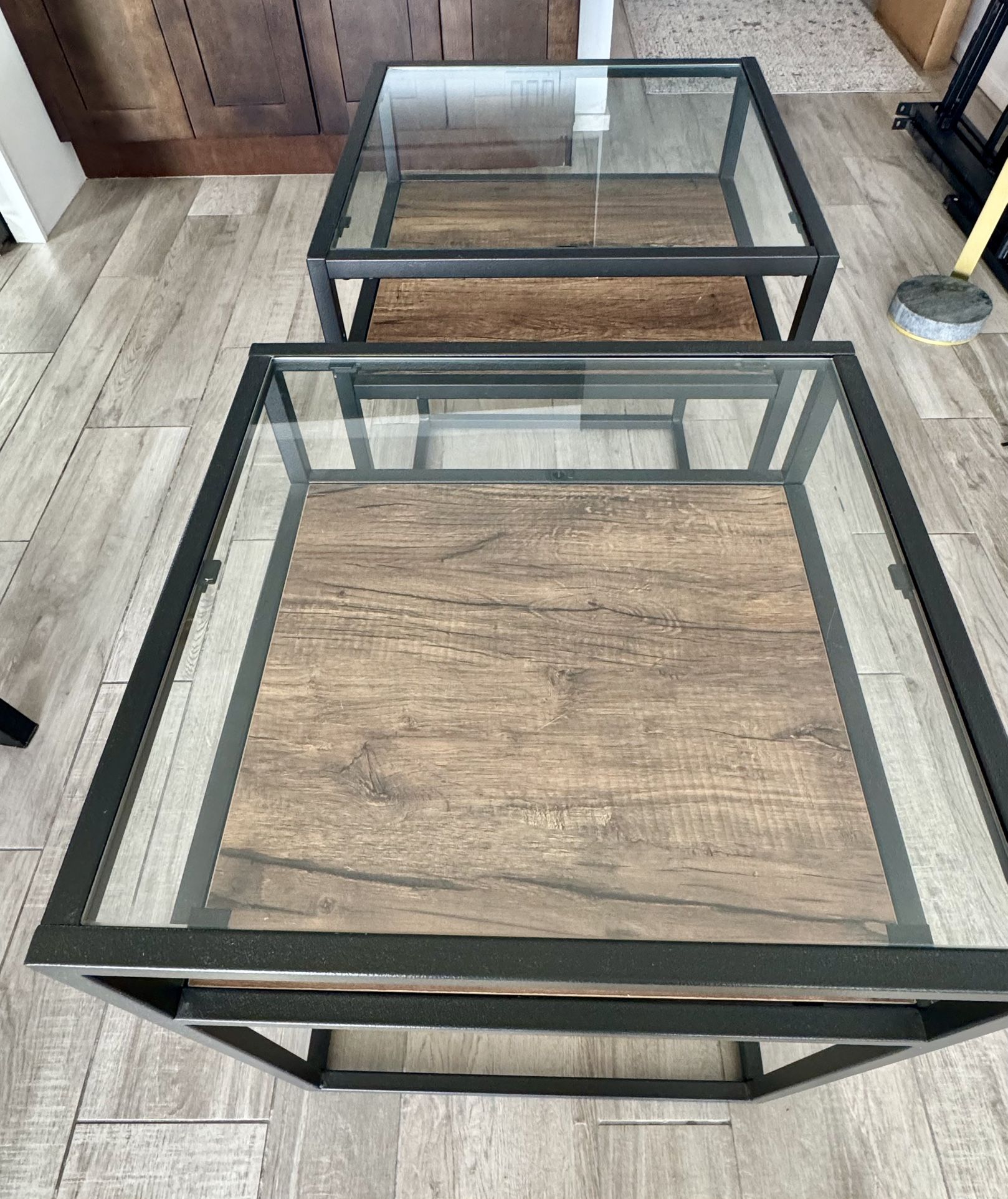 Glass End Tables 