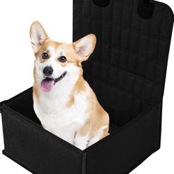 Puppy Medium Dog Seat Crate for Car Front Seat with Belt, Dogs Carriers Travel Accessories (16.92 * 16.92 * 9.84 inches)