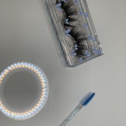 Blue Butterfly Emmy Cosmeticz Lashes And Lash Brush