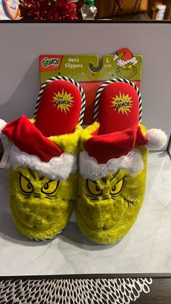 Men’s Dr. Seuss The Grinch Slippers Sz 11