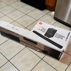 JBL {Cinema SB595} 3.1.2 Dolby Atmos Soundbar Home Theater w/ 3D Surround Sound, 430 W, Powerful Bass, Bluetooth