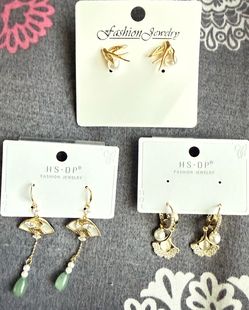 3 Pairs of Fashion Earrings