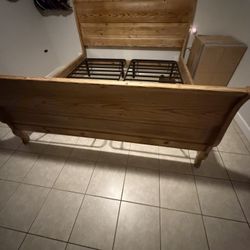 King Size Bed And Metal Frame 