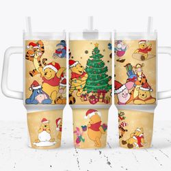Winnie The Pooh Christmas 40oz Tumbler