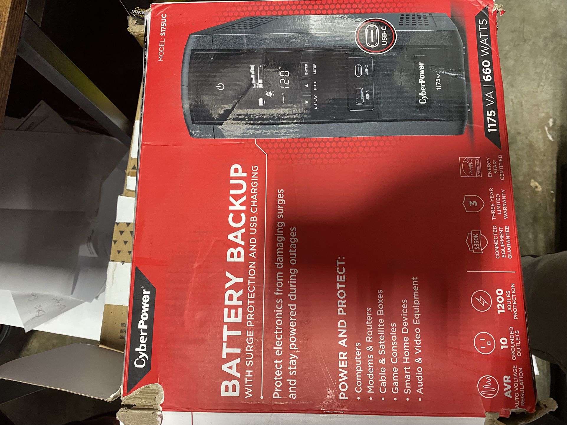 CyberPower S175UC Battery Backup UPS Systems